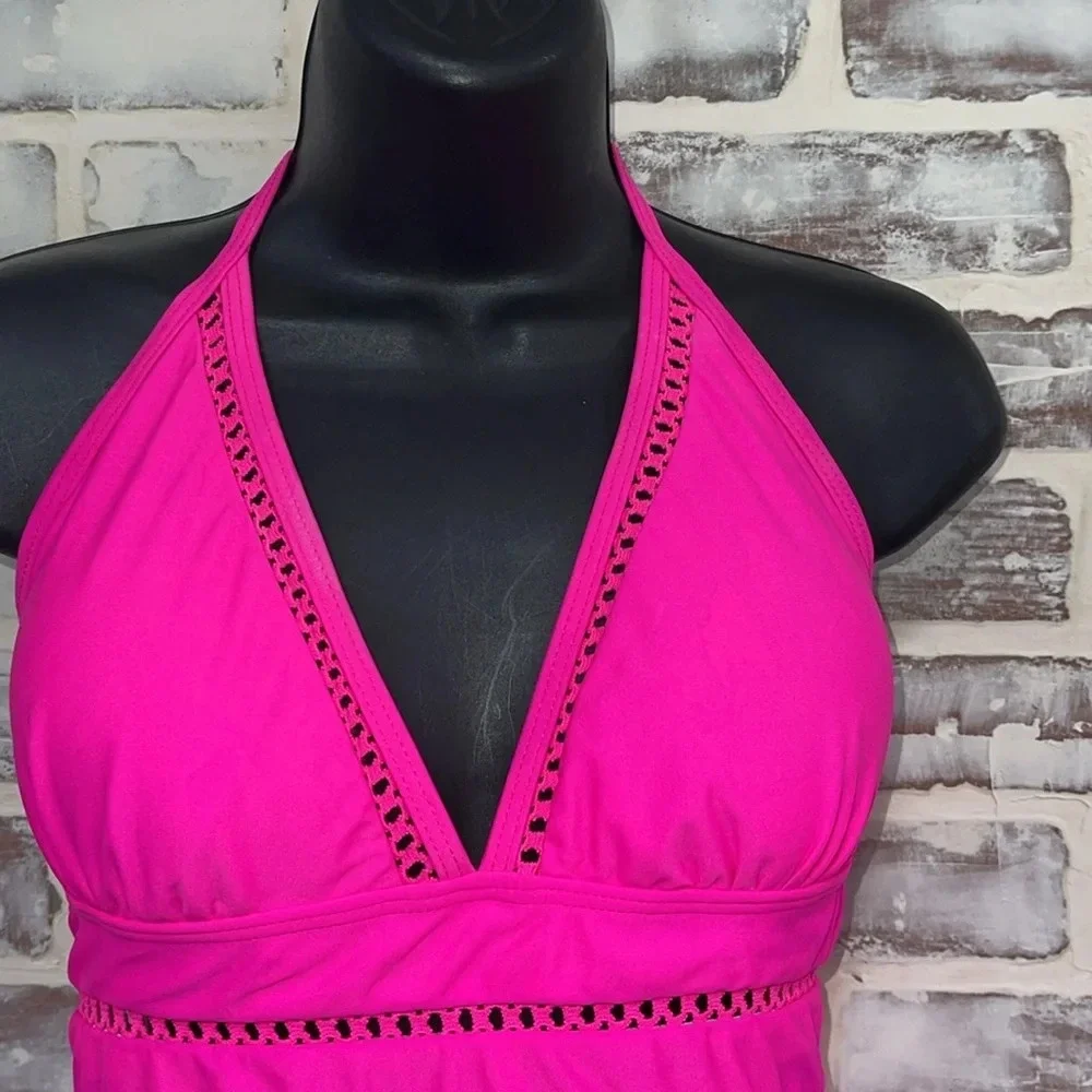 Hot pink 1 piece swimsuit youth large 12/14